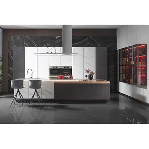 אופפן מטבח רהוט למינציה מבריק ארון עיצוב ארון מטבח מודרני ארונות מטבח ארונות עם האי - Product Image 1