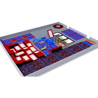 RED Trampoline Park avec grande fosse à mousse et Parkour