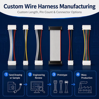 Custom Wiring Harness 2/3/4/5/6 Pin Cable JST SH MX GH ZH PH EH XH VH 1.0-3.96 Pitch Custom Molex Wires Cables Cable Assemblies