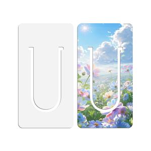 Marque-pages vierges pour sublimation, marque-pages personnalisés en PET pour impression recto-verso, marque-pages promotionnels blancs DIY, 5 styles pour la lecture - Product Image 5