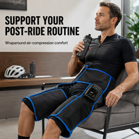 Appareil de thérapie par pression d'air séquentielle portable, enveloppes de massage par compression pour les jambes, les hanches et les cuisses, pour la récupération musculaire des athlètes