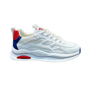 Chaussures <span class=keywords><strong>de</strong></span> sport décontractées haut <span class=keywords><strong>de</strong></span> gamme pour hommes 2025, respirantes, blanches, anti-odeur, en maille coréenne, style basketball - Product Image 5
