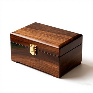 HASAN CRAFT <b>Wood</b> Jewelry <b>Box</b> with Gold Clasp Eco-Friendly Modern Luxury Design for Bedroom & Living Room <b>Storage</b> - Product Image 1