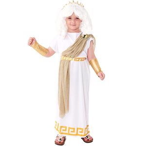 Costume de roi de la mythologie grecque pour enfants, garçons, Halloween, robe de toge romaine, ensemble pour spectacle sur scène, cosplay, carnaval, déguisement - Product Image 5