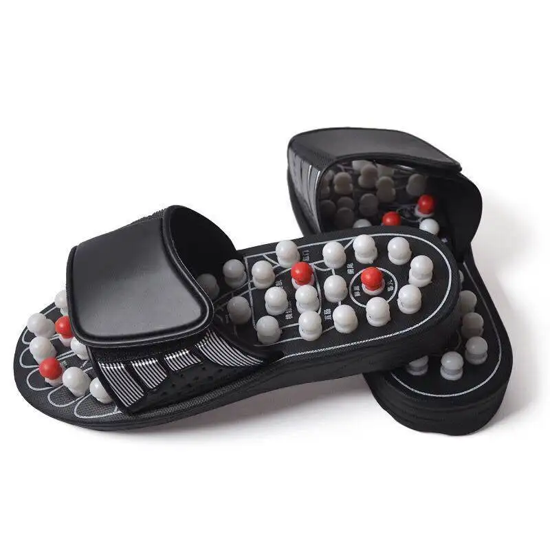 Health Care Acupuncture Slipper Foot Massager Shoe Pelma Therapy Natural Cobblestone Massage Acupoint Tai Chi Vola Relax Tool