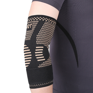 Attelle de coude de sport respirante et réglable en tricot 3D à compression, avec sangle <span class=keywords><strong>Velcro</strong></span> – Prix usine - Product Image 1