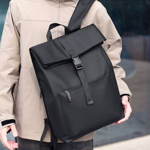 Top Quality Rolltop Outdoor Travel School <b>Bags</b> Rucksack <b>Bag</b> With Logo Waterproof PU Laptop Backpack for Teenagers - Product Image 4