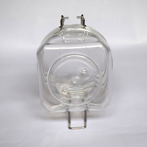 Pot en plastique PET scellé pour cuisine, avec couvercle à clipser - 450 ml, pour le stockage du miel, du sucre, des bonbons, des biscuits, des céréales - Product Image 2