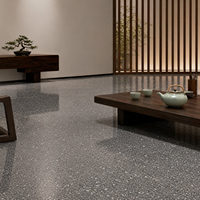 Revêtement de sol en terrazzo architectural, dalle de terrazzo faite à la main, dalles de terrazzo en pierre naturelle, matériau d'intérieur pour appartement de luxe