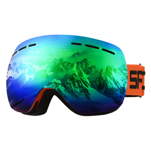 Gafas de Esquí Retro de Policarbonato con Lentes Polarizadas de Espejo, Gafas Deportivas para la Nieve, Resistentes al Viento, para Snowboard y Esquí, con Logotipo Personalizado OEM - Product Image 1