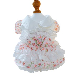Vestido de Verano para Perro con Estampado de Flores y Cuadros, Falda de Moda para Mascotas, Ropa para Mascotas - Product Image 1