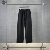 Pantalones Deportivos de Algodón para Hombre, 500 g/m², con Logotipo Personalizado, Pantalones Casuales, Pantalones Deportivos Rectos, Pantalones Holgados para Gimnasio, Correr, Ropa Urbana