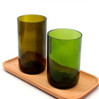 FENGJUN Contenant à bougie en verre transparent vert armée 11oz & 15oz avec couvercle Écologique Résistant à la chaleur pour la décoration de Noël à la maison