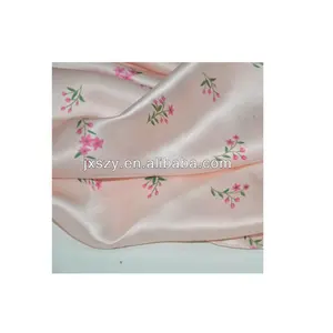 100%silk printed silk satin