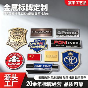 Plaque décorative automobile Chenyu personnalisée en alliage de zinc avec logo de club automobile - Product Image 5
