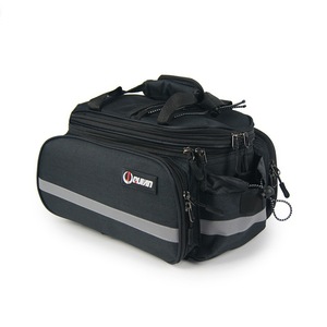 Qijian <b>Bicycle</b> Panniers Rear <b>Rack</b> Bag Large Capacity Waterproof Cycling Equipment Black Gray Dark Gray Soft Handle Interior - Product Image 1