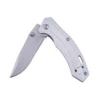 Draagbare Roestvrijstalen Opvouwbare Utility Mes Outdoor Camping Dagelijks Gebruik Survival Pocket Mes Met Aluminium Handvat