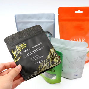 OEM ODM Black Soft Touch Gold Foil Printing Mylar <b>Bag</b> 3.5g Edibles Gummy Biscuit Packaging Children Resistant Odor Proof - Product Image 1