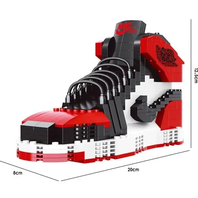 Sepatu Versi Baru 2022 Blok Sepatu Sneaker Ukuran Besar Blok Bangunan Nano Sepatu AJ Blok