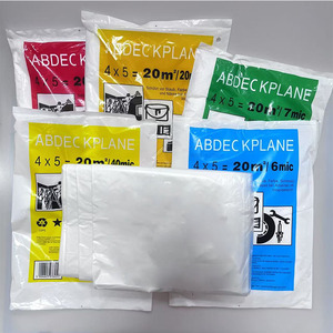 Bâche en plastique 9x12 pieds, feuille de plastique pour la peinture, anti-poussière, résistante aux déchirures, bâche en plastique pour peintres, tissu de protection pour meubles - Product Image 4