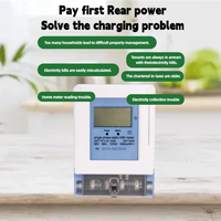 Meter kWh Statis Satu Fasa Layar LCD Digital Meter Dinding Elektronik Cerdas Meter Energi Prabayar