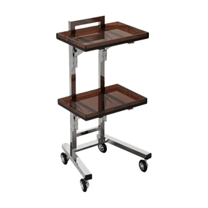 Modern Foldable Stainless Steel Barber Shop Tool Cabinet Beauty Salon <strong>Cart</strong> with 4 Wheels - Product Image 6