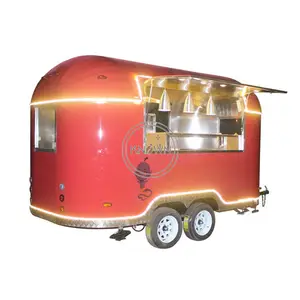 OEM Custom ized Mobile Food Trailer Cart CE-geprüfter Food Truck mit voll ausgestattetem Kaffee Catering Van zum Verkauf Hot Dog