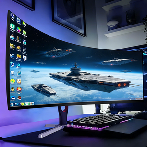 จอคอมพิวเตอร์สำนักงานขนาด 27/34/19 นิ้ว จากโรงงานขายส่ง 144Hz 120Hz จอโค้งสำหรับธุรกิจ 1500R พร้อมไฟ RGB Backlight อัตราส่วนภาพ 21:9 - Product Image 1