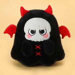 Peluche de Calavera de Diablo Negro de Edición Limitada, Animal de Peluche de Tela Engrosada para Exhibición en Escaparates de Cafeterías Temáticas - Product Image 1