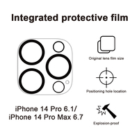 Protecteur d'écran d'objectif de caméra pour iPhone 14 Film d'objectif de caméra pour iPhone 14 Plus Protecteur d'objectif de caméra