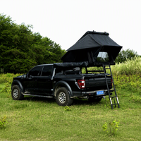 Tente de toit rigide triangulaire en aluminium, cadre en X, 16 cm de profondeur, pour 2 à 3 personnes, imperméable, 4 saisons, pour SUV 4x4 et overlanding