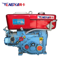 Moteur diesel refroidi par eau Tengka R185 9HP 511CC 4 temps monocylindre démarrage au kick faible consommation de carburant longue durée de fonctionnement