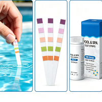 Offre Spéciale : Kit de 100 bandelettes de test 5-en-1 pour l'eau de piscine et de spa (pH, Bromure, Chlore, Dureté)