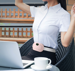 Heiße Produkte Tragbares Heizkissen-Massage gerät für Frauen zur Linderung von Menstruation schmerzen Taillen störungen Warme Palast massage - Product Image 6