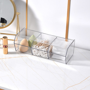 Organizador de almacenamiento de cápsulas de café transparente 3 compartimentos organizador de estación de barra de café Compatible <span class=keywords><strong>con</strong></span> cápsula de café - Product Image 3