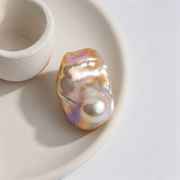 Perles baroques d'eau douce naturelles de qualité AAAA, 15-21 mm, blanches, multicolores, violettes, grandes, irrégulières, sans trou, pour la fabrication de bijoux