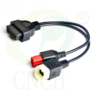 16Pin OBD 1 untuk 2 kabel transfer OBDll 4Pin untuk 6Pin sepeda motor kabel diagnostik kawat harness - Product Image 1