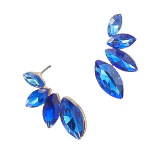 Brave Light Exaggerated Alloy Earrings Wing Shape Simple Fashion Earrings Bohemian Color Ear Jewelry Female