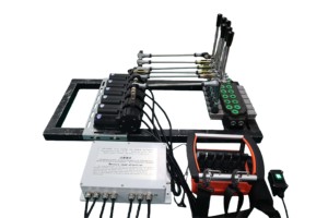 Télécommande hydraulique sans fil industrielle NOMI NM-003 pour grue à conteneurs, 6 joysticks, batterie rechargeable, 500m+, personnalisable - Product Image 5