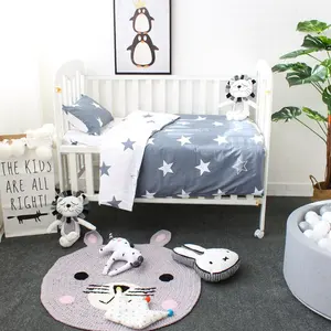 Venta al por mayor 2019 nuevo diseño niños cama de fabricación de China Bebé Ropa de cama 100% algodón edredón hoja de cubierta