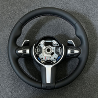 Manettes de changement de vitesse larges en cuir pleine fleur OEM, modèle rond, pour volant de voiture BMW 328i E90 X3 X5 M3 M4 M5 F01 F06 F10 F32 F34 F36