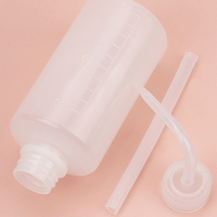 Faux-cils bleus accessoires de laboratoire, diffuseur transparent 150 500 250 1000 ML, bouteille en plastique de lavage et de rinçage pour tatouage