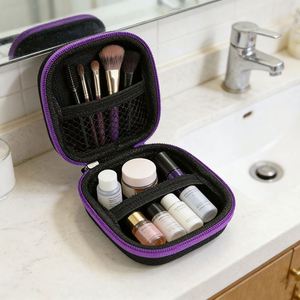 กระเป๋าใส่น้ำมันหอมระเหยอเนกประสงค์ EVA 6 ช่อง ใส่ขวดโรลออนขนาด 5 มล. ป้องกันการลื่นไถล กระเป๋าจัดระเบียบสำหรับเดินทาง - Product Image 1