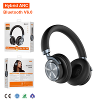 LDNIO H03 Headphone Nirkabel On-Ear Hybrid ANC Bluetooth V6.0 108 Jam Waktu Putar Mode Transparansi Driver Dinamis 40mm