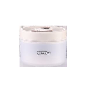 Lunch <b>Box</b> Round Clip On Lid Food <b>Storage</b> Container Microwave Safe Portable For Travel Office Students Solid Color - Product Image 5