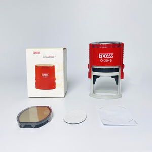 Cap Oval 30 45 mm tinta otomatis kantor membayar plastik pembuat cap karet - Product Image 6