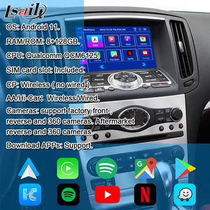 适用于英菲尼迪G37 G25 Q60 Q40 08-17升级套件的Lsailt 8GB无线CarPlay Android自动接口，带NetFlx的LVDS接口 - Product Image 6