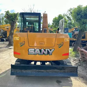 Piccolo escavatore usato Sany 75C escavatore usato Sany75 7 tonnellate sy75c-9 usato mini scavatore idraulico cingolato escavatore cingolato