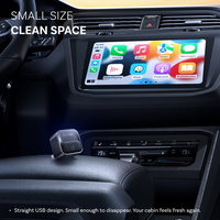 Adaptateur sans fil Ottocast Mini CarPlay Android Auto 2-en-1, dongle filaire vers sans fil, WiFi 6, Bluetooth 5.4, connexion automatique
