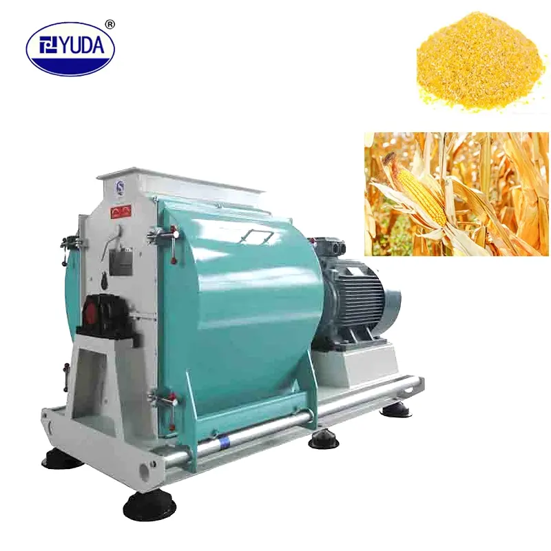 YUDA hayvan yemi kırıcı mısır mısır pirinç kabuğu taşlama yem işleme çekiçli değirmen değirmeni makinesi